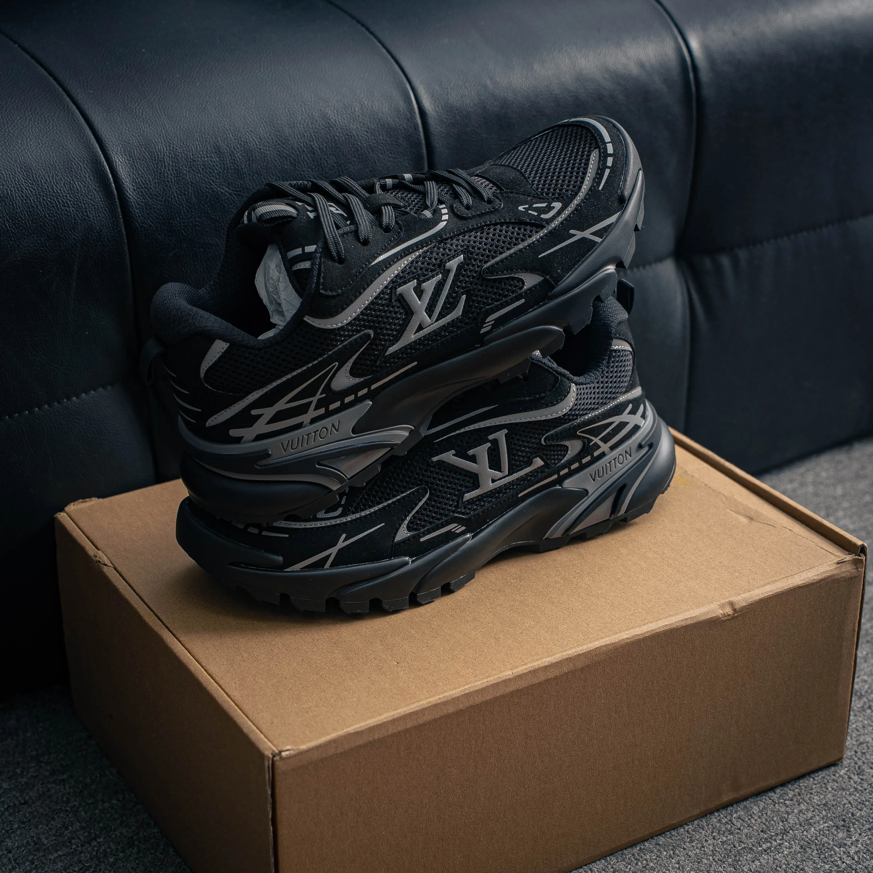 # Lv Tatic Runner Tatic Runner Series Platform Sole Chunky Sneakers， Retro Shoes ， 。Shoes ， "VUITTON